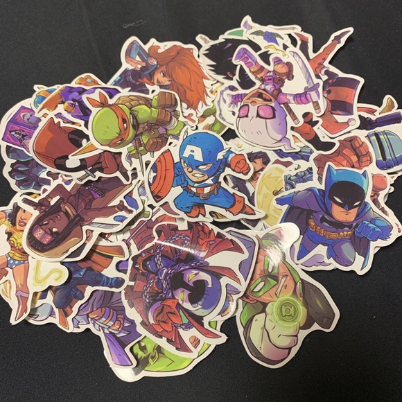 Marvel / DC Sticker set of 15 - Picture 5 of 8